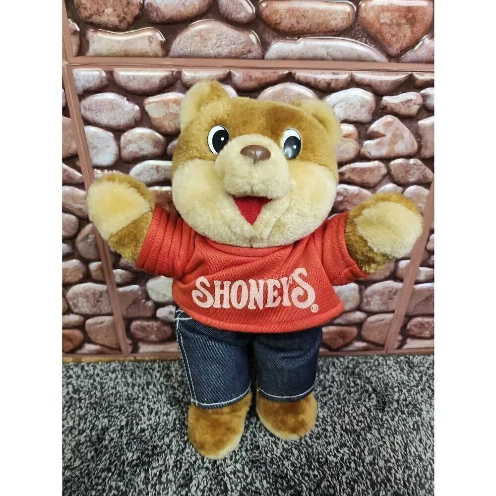 VINTAGE 1986 SHONEYS RESTAURANT TEDDY BEAR #A2